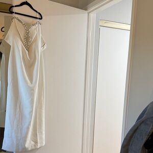 Bardot Elena diamanté midi dress